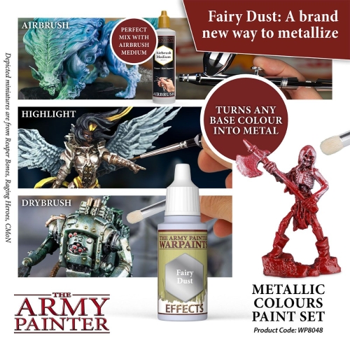 Preview: Army Painter Metallic Colour Paint Set/ Metallic Farben Lackset inkl. 10 Farben (g.P. 1L= 166,67€)